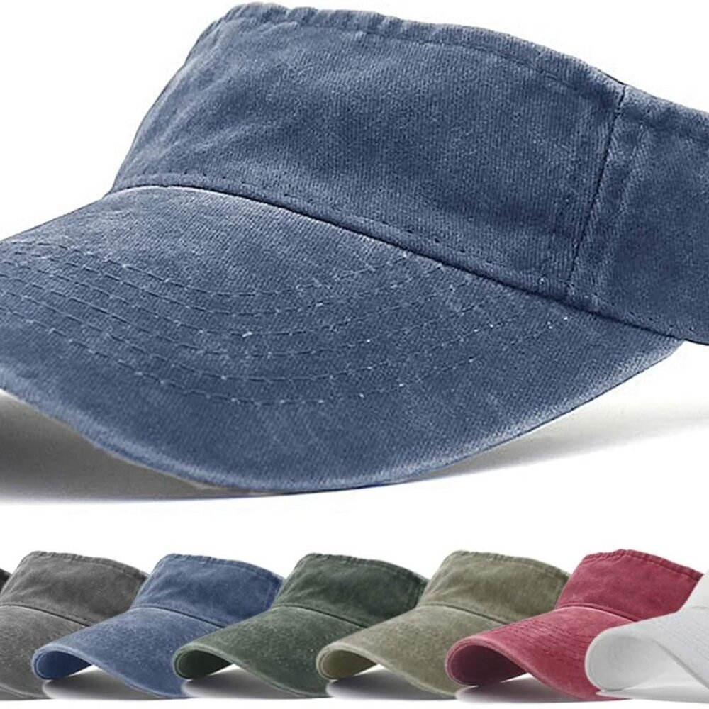 Sports Sun Visor Hats Cotton Twill Ball Adjustable Sun Caps for Men Women
